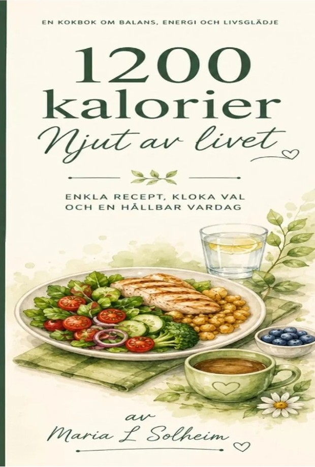 Book cover: 1200 kalorier – Njut av livet